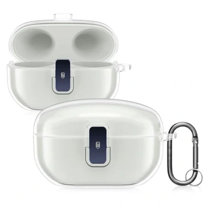 Abbildung von kwmobile Hülle kompatibel mit Sony WF 1000XM5 Hardcover Schutzhülle Etui Case Cover Kopfhörer Transparent