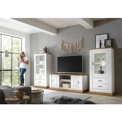 Abbildung von Home affaire Wohnwand &quot;Orlando&quot;, (3 St., 1 Standregal. Lowboard, Vitrine)