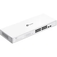 Abbildung von TP Link Festa FS318G 16 Port Gigabit Switch mit 2 SFP Steckplätzen, Kostenlose Cloud Verwaltung, Static Routing, VLAN, ACL, IGMP Snooping, Lüfterloses Design