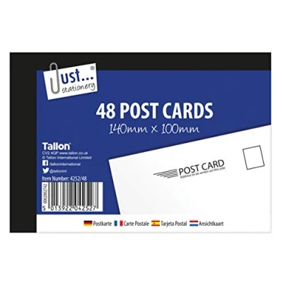 Abbildung von Tallon Just Stationery Post Card (Pack of 48), White black, 140x100mm
