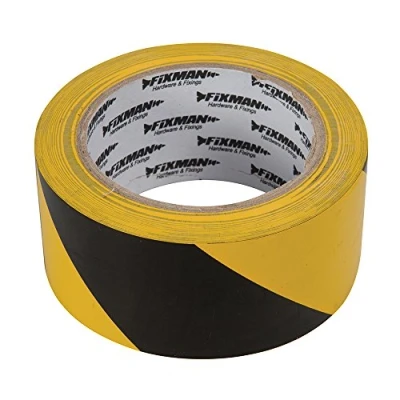 Abbildung von FIXMAN 190195 Absperrband 50 mm x 33 m, schwarz gelb