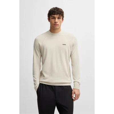 Abbildung von BOSS Momentum LITE Strickpullover, Herren, Größe: 3XL, Open beige