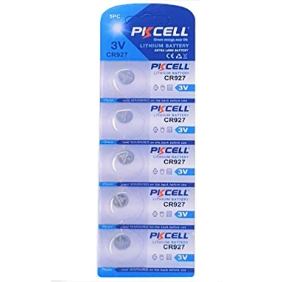 Abbildung von 5 x CR927 3V Lithium Knopfzelle 30 mAh (1 Blistercard a Batterien) EINWEG PKCELL