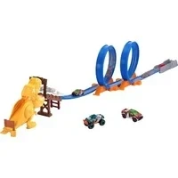 Abbildung von Metal Machines Spielset T Rex Angriff Rennbahn mit Looping + Auto