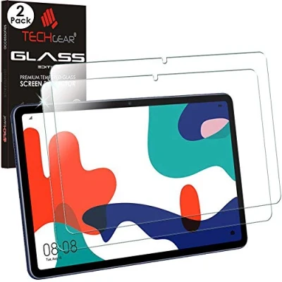 Abbildung von TECHGEAR 2 Stück Glas Huawei MatePad 10.4 Zoll Schutzfolie, Displayschutzfolie aus gehärtetem [9H Härte] [Crystal Clarity]
