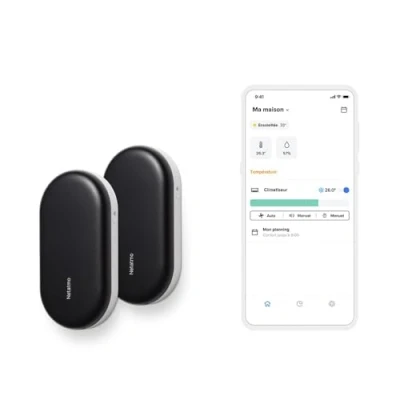 Abbildung von Netatmo Smart AC Controller, Schwarz, Weiß, Metall, Kunststoff, 2 Stück(e), Kabellos, 0 50 C