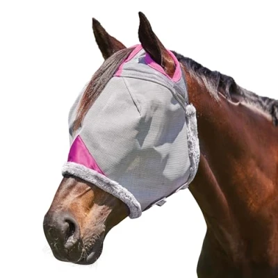 Abbildung von Weatherbeeta Fliegenmaske Comfitec Deluxe Durable Mesh Grau/LilaVerkauft von Agradi