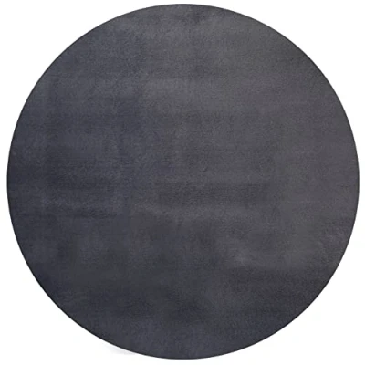 Abbildung von the carpet Teppich &quot;Focus&quot;, rund, Wohnzimmer Fell Optik waschbar elegant