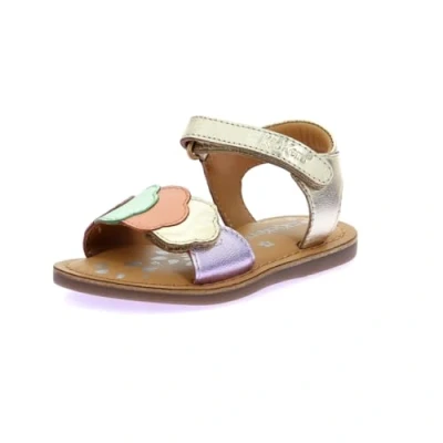 Abbildung von Kickers Dyastar Riemensandalette für Kinder, Größe: 29, Gold coloured Schuhe