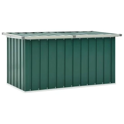 Abbildung von vidaXL Gartenbox Auflagenbox Kissenbox Aufbewahrungsbox Truhe Box Gartenmöbel Gartenkasten Gartentruhe Werkzeugkasten Grün 129x67x65cm