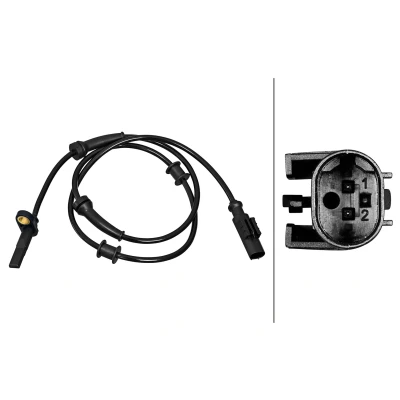 Abbildung von HELLA 6PU 358 217 251 ABS Sensor Hallsensor 2 950 FIAT: Ducato III Kastenwagen, Bus, Pritsche / Fahrgestell