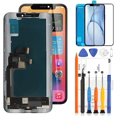 Abbildung von LADYSON Display für iPhone XS 5,8 Zoll LCD Bildschirm Ersatz A1920 A2097 A2098 A2099 A2100 3D Touch Screen Digitizer Assembly mit Werkzeug (schwarz)