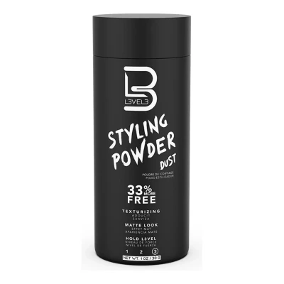 Abbildung von L3 Level 3 Styling Puder natürlicher Look Herrenpuder einfach aufzutragen, ohne Öl oder fettige Rückstände (klein 30 g)