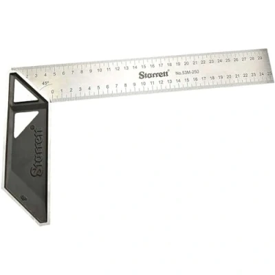 Abbildung von Starrett K53M 350 S Tischler Try Quadrat für die Holzbearbeitung mm metrischer Satz Vierkant