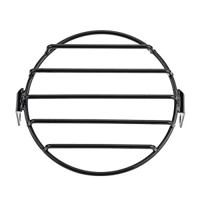 Abbildung von Fydun Motorrad Scheinwerfer Netz Grill 6,5 &quot;Motorrad Side Mount Runde Grillabdeckung Maske für Cruiser Chopper Cafe Racer(01)