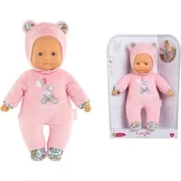 Abbildung von Corolle Mon Doudou Sweetheart, rosa Bär, Weichkörperpuppe mit Kapuze, Namensetikett, Vanilleduft, 30cm, ab 9 Monate