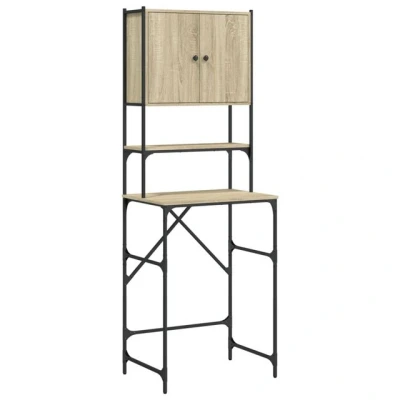 Abbildung von vidaXL Waschmaschinenumbauschrank Waschmaschinenschrank Sonoma Eiche 68x48,5x194 cm (1 St)