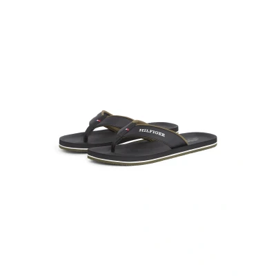 Abbildung von Tommy HILFIGER PADDED COMFORT B SANDAL Zehentrenner, Dianette, Sommerschuh, Schlappen, Badeschuh mit Logoschriftzug