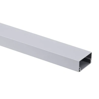 Abbildung von Alu Kabelkanal Silber eckig 115x3,7 cm für TV HiFi Computer Lampen Aluminium Abdeckung LED, Plasma oder LCD Fernseher