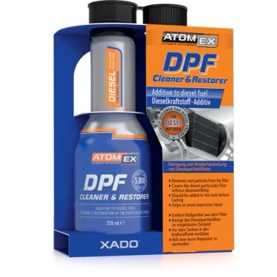 Abbildung von XADO Dieselpartikelfilter Reiniger &amp; Schutz Diesel Partikel Filter DPF Krafstoff Additiv Atomex