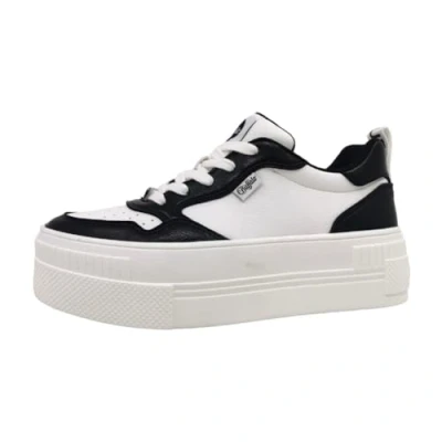Abbildung von Buffalo Paired Court Sneaker low, Damen, Größe: 41, White/black Schuhe