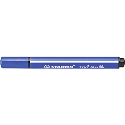 Abbildung von Gefederter Dreikant Filzstift STABILO Trio Scribbi Einzelstift blau