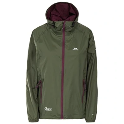Abbildung von Trespass Damen Regenjacke Kompakt Zusammenrollbare Qikpac, Moss, XXXL, FAJKRAM30018_MS1XXXL