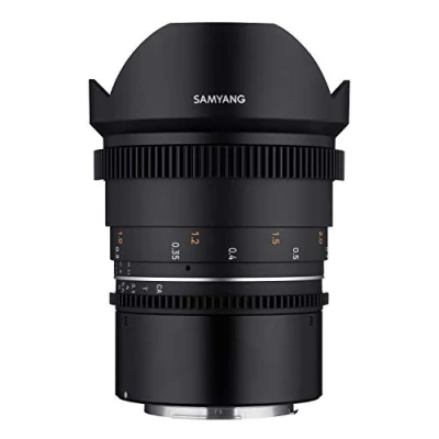 Abbildung von Samyang MF 14mm T3,1 VDSLR MK2 Canon RF lichtstarkes Ultraweitwinkel Cine und Video Objektiv für Mount, 14 mm Festbrennweite, Follow Focus Zahnkränze Vollformat APS C 8K Auflösung
