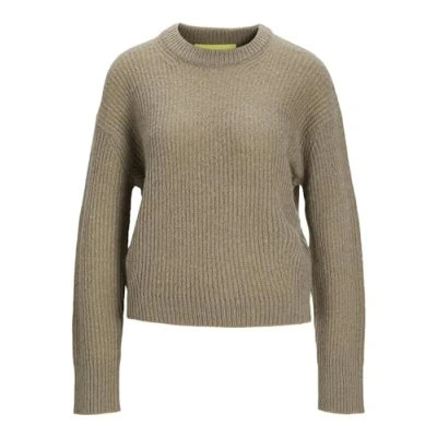 Abbildung von JJXX Jjember Fluffy CREW NECK Strickpullover, Damen, Größe: Medium, Brindle