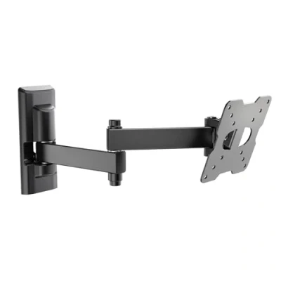 Abbildung von Meliconi SPACE SYSTEM FULLMOTION 100, TV Wandhalterung mit Doppelrotation, für Flachbildschirme von 14&quot; bis 25&quot;, VESA Halterung 50 75 Belastbarkeit 17Kg, Made in Italy, Schwarz