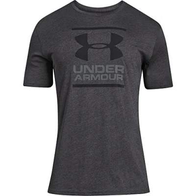 Abbildung von Under Armour Foundation SS Tshirt print, Herren, Größe: Medium, Charcoal medium heather/graphite/black