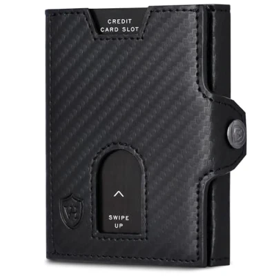 Abbildung von VON HEESEN Geldbörse Whizz Wallet mit RFID Schutz, 5 Kartenfächer und Mini Münzfach, Slim Geldbeutel Portemonnaie inkl. Schutz &amp; Geschenkbox