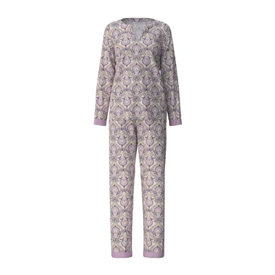 Abbildung von Calida Orient Dreams LANG Pyjama, Damen, Größe: 36/38, Fragrant lilac