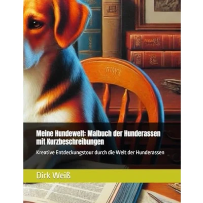 Abbildung von Meine Hundewelt: Malbuch der Hunderassen mit Kurzbeschreibungen: Kreative Entdeckungstour durch die Welt
