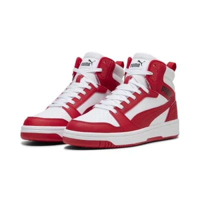 Abbildung von PUMA Erwachsene Rebound Sneakers 44, White for All Time Red Black
