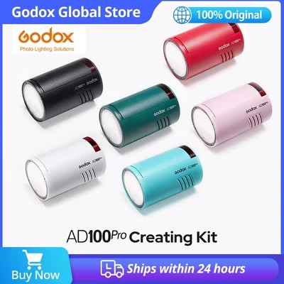 Abbildung von Neuer Bestand Godox AD100Pro Outdoor Blitz 100 Ws TTL 2,4 G HSS Taschenblitz Blitzlicht mit Lithium Batterie 360 Full Power Flashe