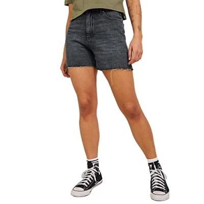 Abbildung von JJXX Jxaura RH HW RA SN Jeans Shorts, Damen, Größe: XS, Dark grey