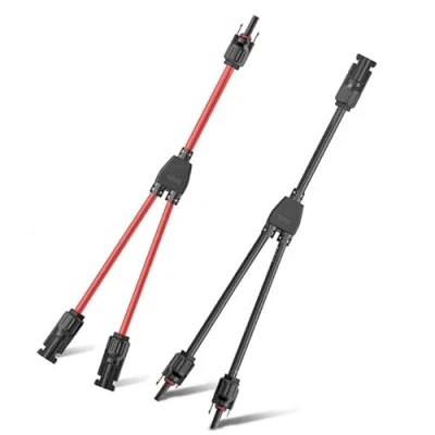 Abbildung von Solarkabel Y Verteiler, 1Y2 Solarpanel Stecker 10AWG Fotovoltaik Kabel Steckerm, Solar PV Paralleladapter für Solaranlage Steckerfertig, 1 Paar