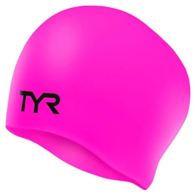 Abbildung von TYR Unisex Adult Blend Wrinkle Free Silicone Swim Cap (Floro Pink), All