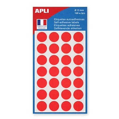 Abbildung von agipa 111843 Markierungspunkte, Durchmesser: 15 mm, rund, rot