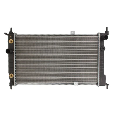 Abbildung von THERMOTEC D7X082TT Kühler, Motorkühlung Aluminium, Kunststoff für Fahrzeuge mit Klimaanlage 590 359 32 Automatikgetriebe Kühlrippen mechanisch gefügt