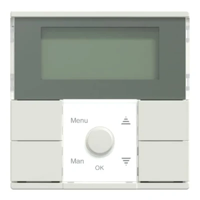 Abbildung von Schneider Electric Merten MEG5754 0319 Zeitschaltuhr Modul Standard,digitale Unterputz Wochenzeitschaltuhr für den Innenbereich mit Schalter, System M, polarweiß glänzend