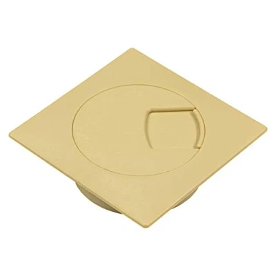 Abbildung von Gedotec Kabeldurchführung Schreibtisch aus stabilem ABS Kunststoff 1 Stück quadratische Kabeldurchlässe 60mm Plaza Kabeldose Beige Kabelführung eckig zum Eindrücken kabelkanal