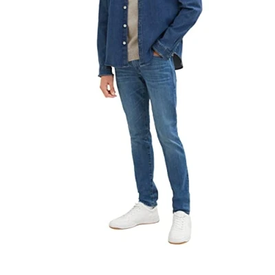 Abbildung von TOM Tailor TROY Jeans Slim Fit, Herren, Größe: 30x34, Used mid stone blue denim