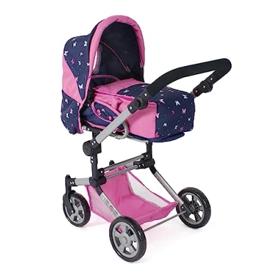 Abbildung von CHIC2000 Kombi Puppenwagen Jara, Butterfly, rosa, zusammenklappbar