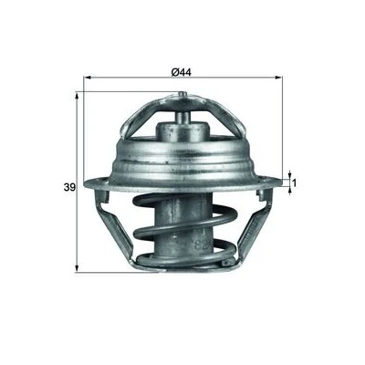 Abbildung von MAHLE ORIGINAL TX 90 82D Kühlwasserthermostat 82 44 mit Dichtung CHEVROLET: Spark, Matiz, Aveo / Kalos Schrägheck, SUZUKI: Vitara I SUV