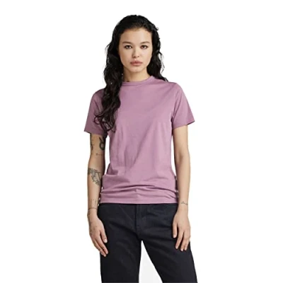 Abbildung von G STAR RAW Damen Puff Logo Slim T Shirt, Purpur (grapeade D22761 336 D611), S