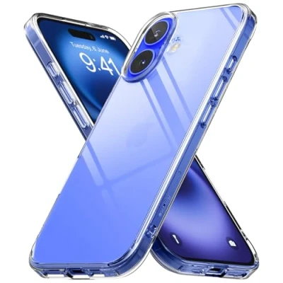 Abbildung von Ringke Fusion Case Kompatibel mit iPhone 16 Plus Hülle, Robuste Stoßfeste Bumper Hülle Fester Griff rutschfest Kratzfest Fortschrittlicher Schutz Handyhülle Clear