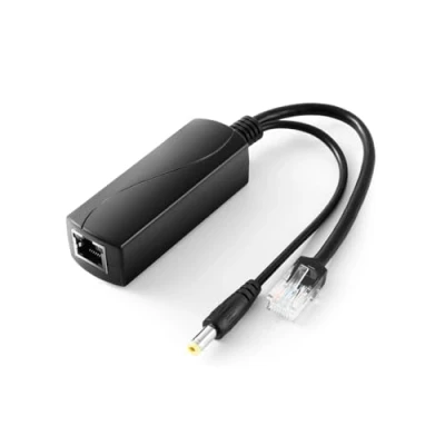 Abbildung von REVODATA Gigabit PoE Splitter 12V/2A DC 5.5 * 2.1mm Stecker, 48V zu Ausgang, 10/100/1000Mbps Standard IEEE802.3af/at, Aktiver Adapter für IP Kamera/AP/Smart Home (PS5712TG)
