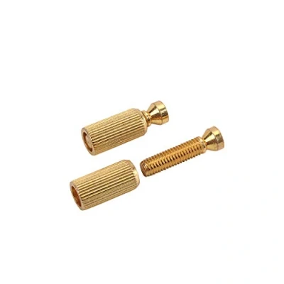 Abbildung von Alnicov Tremolo Ankerbolzen, 2 Stück, 8 mm, verstellbare Stegbolzen und Anker (Gold)